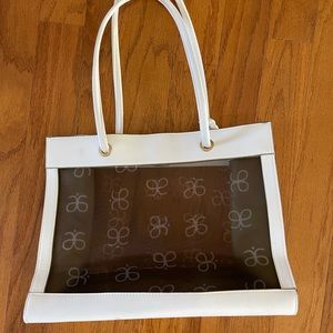 Arbonne white purse from convention